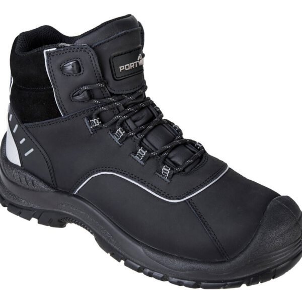 Portwest Composite Action Leather Ankle Boot S3L FO SR — Custom Embroidery Available