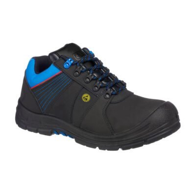 Portwest Composite Action Nubuck Low Shoe S3 ESD HRO SRC — Custom Embroidery Available