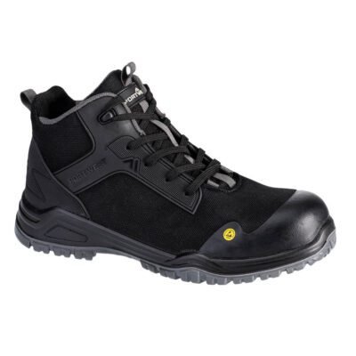 Portwest Composite Textile Mid Boot S3S ESD SR FO — Custom Embroidery Available