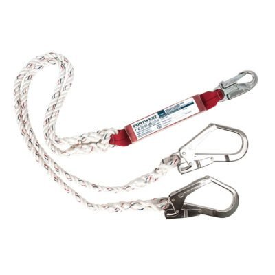 Portwest Double 1.8m Lanyard With Shock Absorber — Custom Embroidery Available