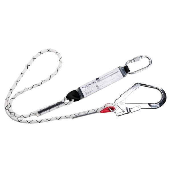 Portwest Single Kernmantle 1.8m Lanyard With Shock Absorber — Custom Embroidery Available