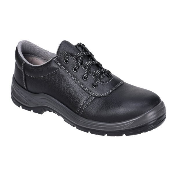 Portwest Steel Leather Low Shoe S3 SRC — Custom Embroidery Available