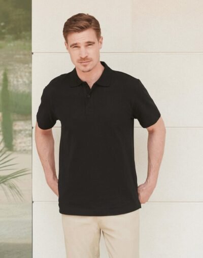 Henbury STRETCH PIQUE POLO SHIRT — Custom Embroidery Available