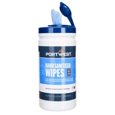 Portwest Hand Sanitiser Wipes (200 Wipes) — Custom Embroidery Available