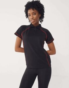 Finden & Hales LADIES PIPED PERFORMANCE POLO