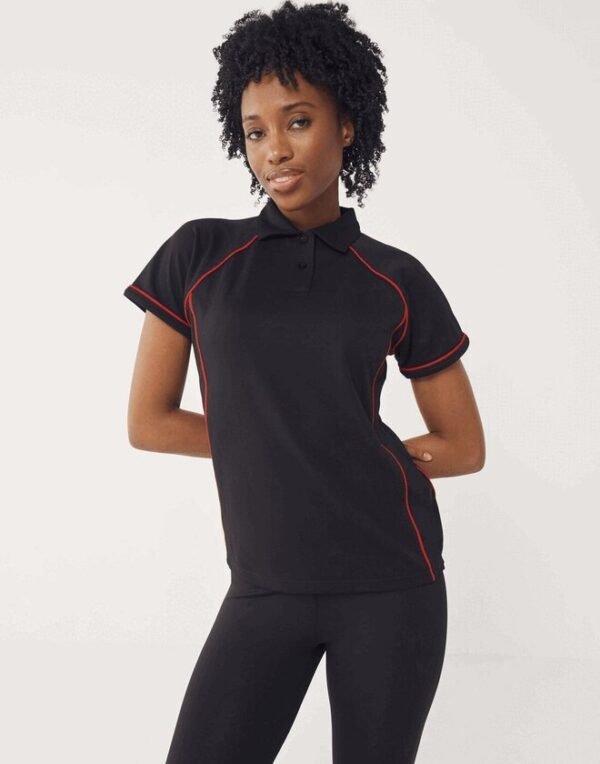 Finden & Hales LADIES PIPED PERFORMANCE POLO — Custom Embroidery Available
