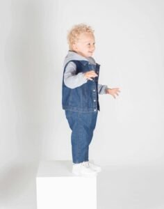 Larkwood DENIM JACKET WITH FLEECE HOOD