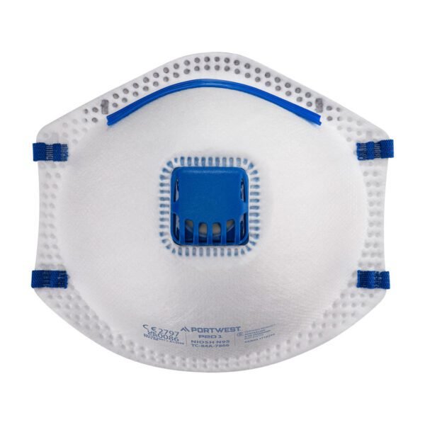 Portwest FFP2 Valved Respirator (Pk10) — Custom Embroidery Available