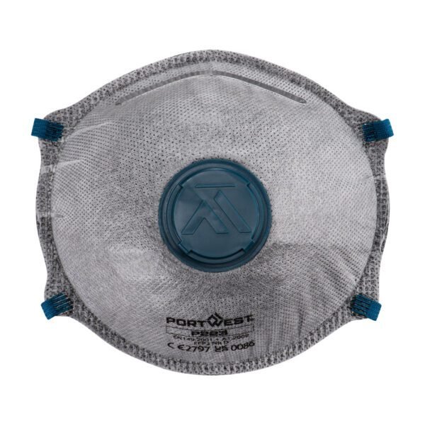 Portwest FFP2 Carbon Valved Dolomite Respirator (Pk10) — Custom Embroidery Available