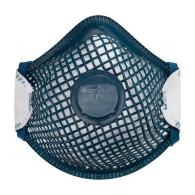 Portwest ERGONET FFP2 Valved Dolomite Respirator (Pk10) — Custom Embroidery Available