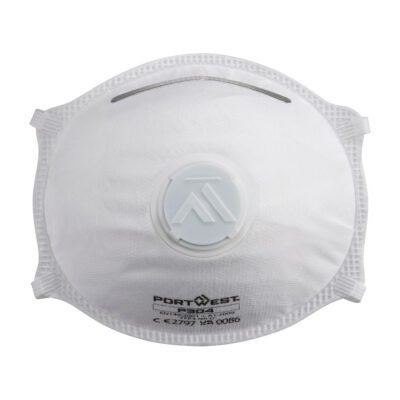 Portwest FFP3 Valved Dolomite Light Cup Respirator (Pk10) — Custom Embroidery Available