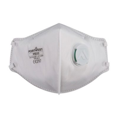 Portwest FFP3 Valved Dolomite Fold Flat Respirator (Pk3) — Custom Embroidery Available
