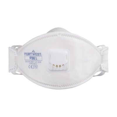Portwest Trifold Valved Dolomite FFP3 Respirator (Pk10) — Custom Embroidery Available