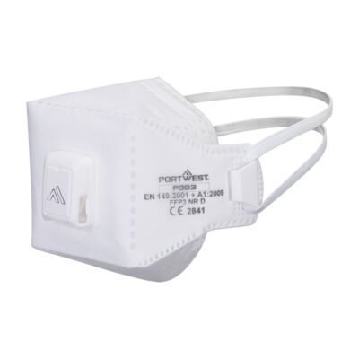 Portwest EAGLE PRO FFP3 Valved Dolomite Fold Flat Respirator (Pk10) — Custom Embroidery Available