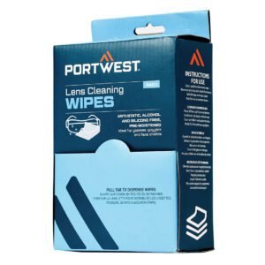 Portwest Lens Cleaning Wipes (100 towelettes)