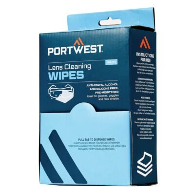 Portwest Lens Cleaning Wipes (100 towelettes) — Custom Embroidery Available