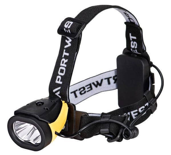 Portwest Dual Power Head Light — Custom Embroidery Available