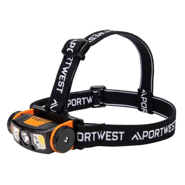 Portwest LED motion sensor USB head light — Custom Embroidery Available