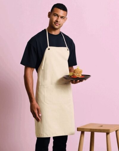 Premier Workwear ARTISANS CHOICE DOUBLE POCKET CANVAS APRON — Custom Embroidery Available