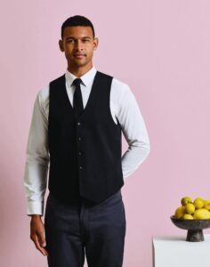 Premier Workwear MENS LINED POLYESTER WAISTCOAT