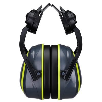 Portwest HV Extreme Ear Defenders Medium Clip-On Metal Free — Custom Embroidery Available