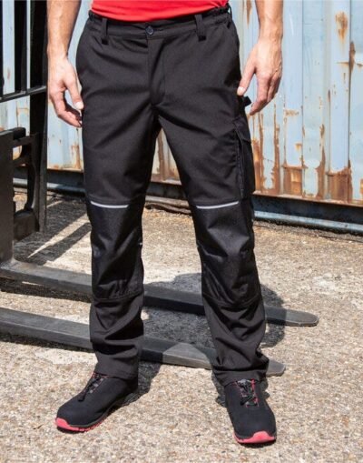 WORK-GUARD by Result R473X Slim Softshell Work Trousers