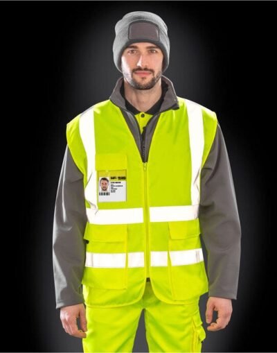 WORK-GUARD by Result R477X Heavy Duty Polycotton Security Vest