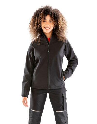 Result Recycled R911F Ladies 3-Layer Recycled Printable Hooded Softshell