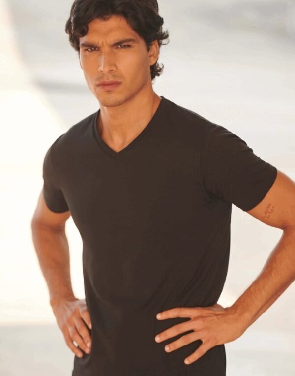 SF Clothing MENS FEEL GOOD STRETCH V-NECK T-SHIRT — Custom Embroidery Available