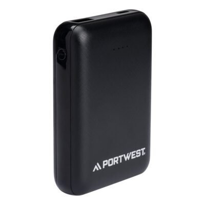 Portwest 10,000mAh Rechargeable Battery Pack — Custom Embroidery Available