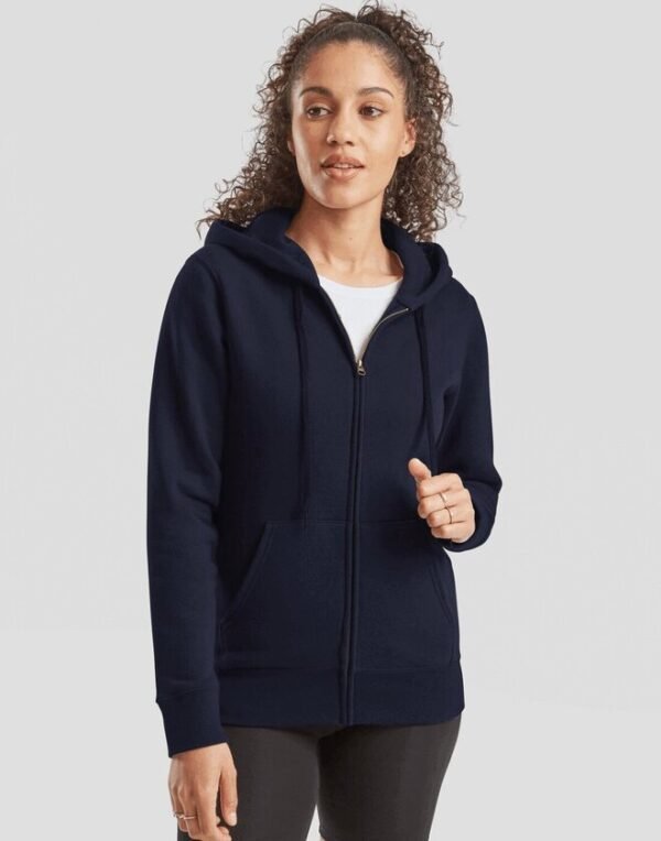 Fruit of the Loom LADIES PREMIUM HOODED SWEAT JACKET — Custom Embroidery Available