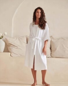 Towel City LADIES SATIN ROBE