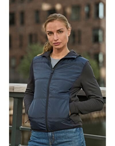 Tee Jays TJ9113 Ladies' Hybrid-Stretch Hooded Jacket