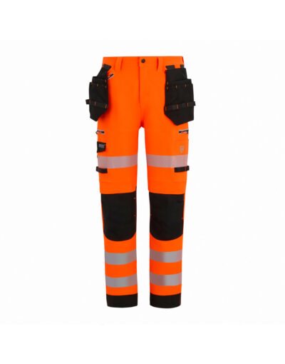 Regatta High Visibility TRJ603SR Hi-vis Infiltrate Stretch Holster Trousers (Short/Reg)
