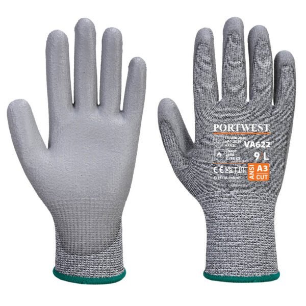 Portwest Vending MR Cut PU Palm Glove — Custom Embroidery Available