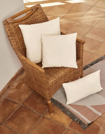 Westford Mill FAIRTRADE COTTON CANVAS CUSHION COVER — Custom Embroidery Available