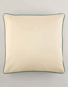 Westford Mill FAIRTRADE COTTON PIPED CUSHION COVER