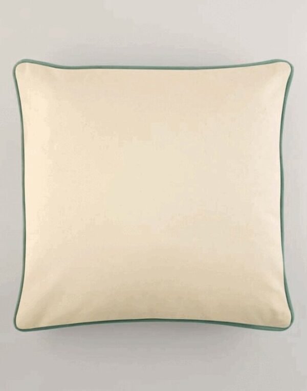 Westford Mill FAIRTRADE COTTON PIPED CUSHION COVER — Custom Embroidery Available