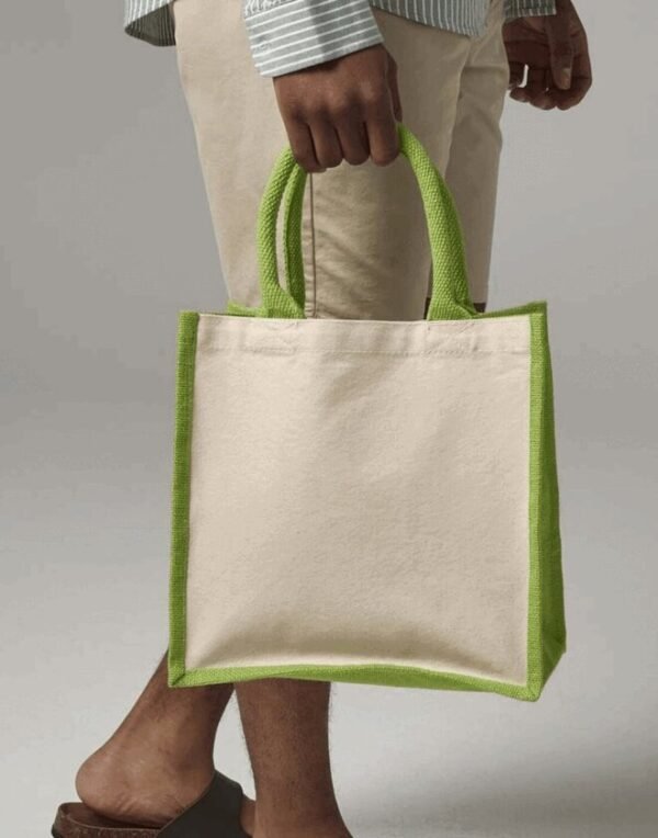 Westford Mill PRINTERS MIDI JUTE TOTE — Custom Embroidery Available