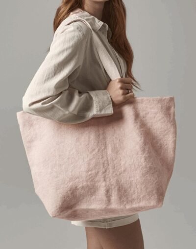 Westford Mill SOFT WASHED JUTE BEACH BAG — Custom Embroidery Available