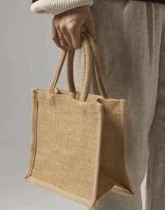 Westford Mill NATURAL STARCHED JUTE MINI GIFT BAG