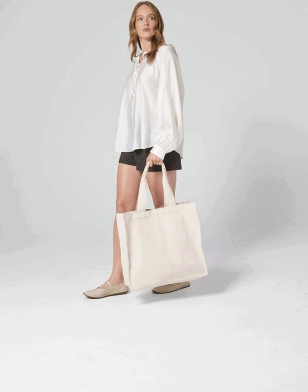 Westford Mill CHEVRON HANDLE SHOPPER — Custom Embroidery Available