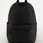 Bagbase BG185 Premium Recycled Backpack - Black | Custom Printed and Embroidered