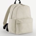 Bagbase BG185S Premium Recycled Mini Backpack - Natural Stone | Custom Printed and Embroidered