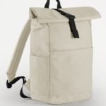 Bagbase BG186 Premium Recycled Roll Top Backpack | Custom Printed and Embroidered