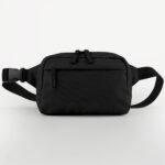 Bagbase BG187 Premium Recycled Cross Body Bag - Black | Custom Printed and Embroidered