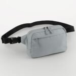 Bagbase BG187 Premium Recycled Cross Body Bag - Pure Grey | Custom Printed and Embroidered