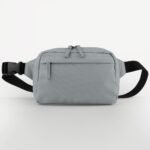 Bagbase BG187 Premium Recycled Cross Body Bag - Pure Grey | Custom Printed and Embroidered