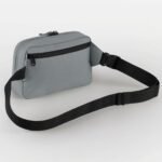 Bagbase BG187 Premium Recycled Cross Body Bag - Pure Grey | Custom Printed and Embroidered