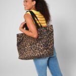 Bagbase BG194 Leopard Print Carryall Tote Bag | Custom Printed and Embroidered